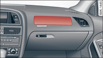 Tablero de instrumentos: Airbag del acompañante